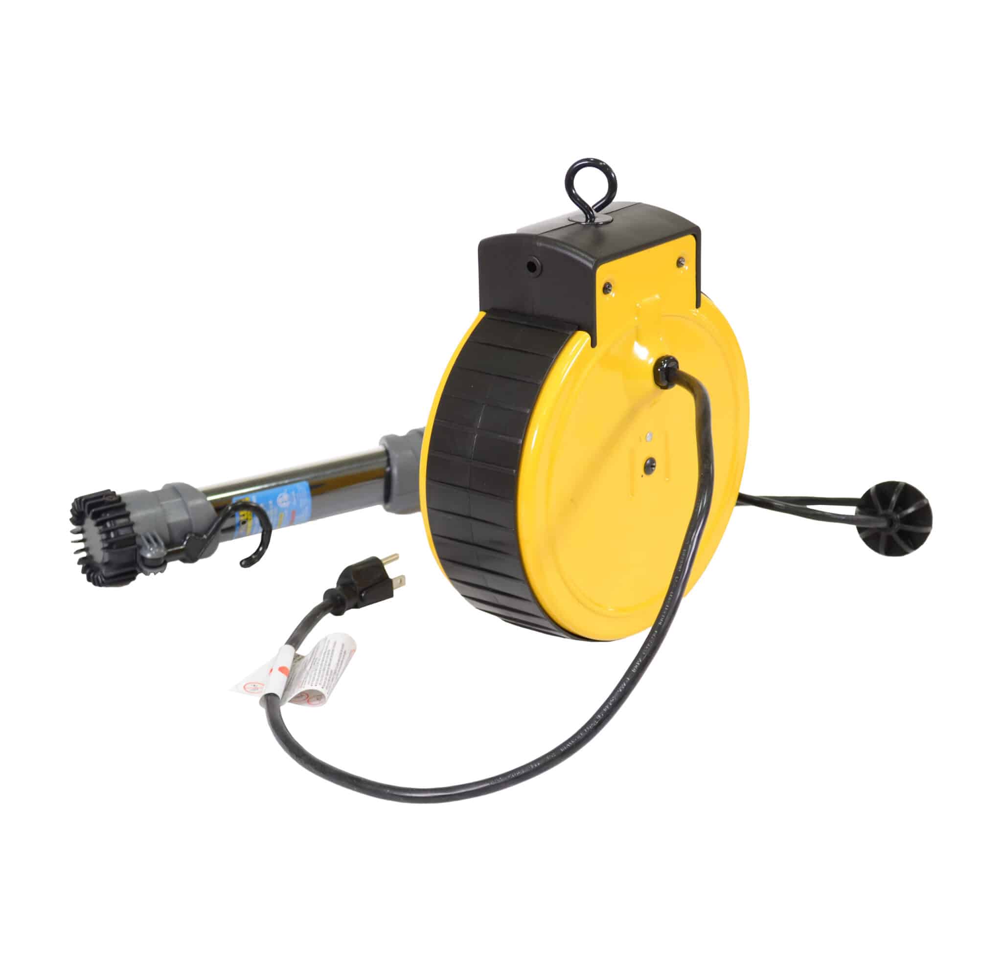  Alert Stamping 5050SM Pro-Lite 34 SMD LED Cord Reel Task  Light,Yellow, Grey, Black : כלי עבודה ושיפוץ ביתי
