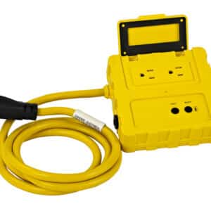 6' Portable Ground Fault Circuit Interrupter with 2 breakers
