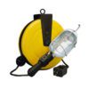 Retractable Cord Reel with Incandescent Work Light