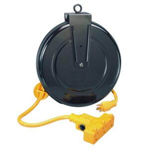 30' Retractable Cord Reel with Incandescent Work Light