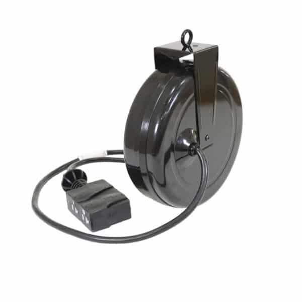 20' Retractable Cord Reel with Quad Outlets