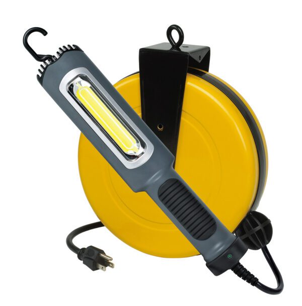 50' Retractable cord Reel with LED work light