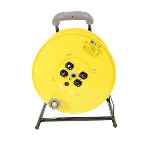 7100HD heavy duty professional multi-outlet cord storage reel with circuit breaker