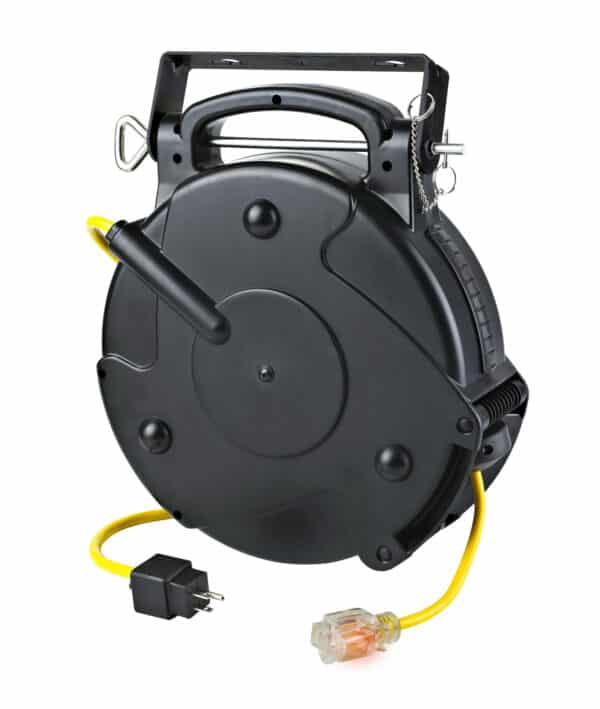 65' Retractable Cord Reel w/Outlet and Circuit Breaker - 8665TFS