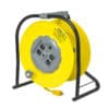 9100HD heavy duty professional multi-outlet cord storage reel with circuit breaker