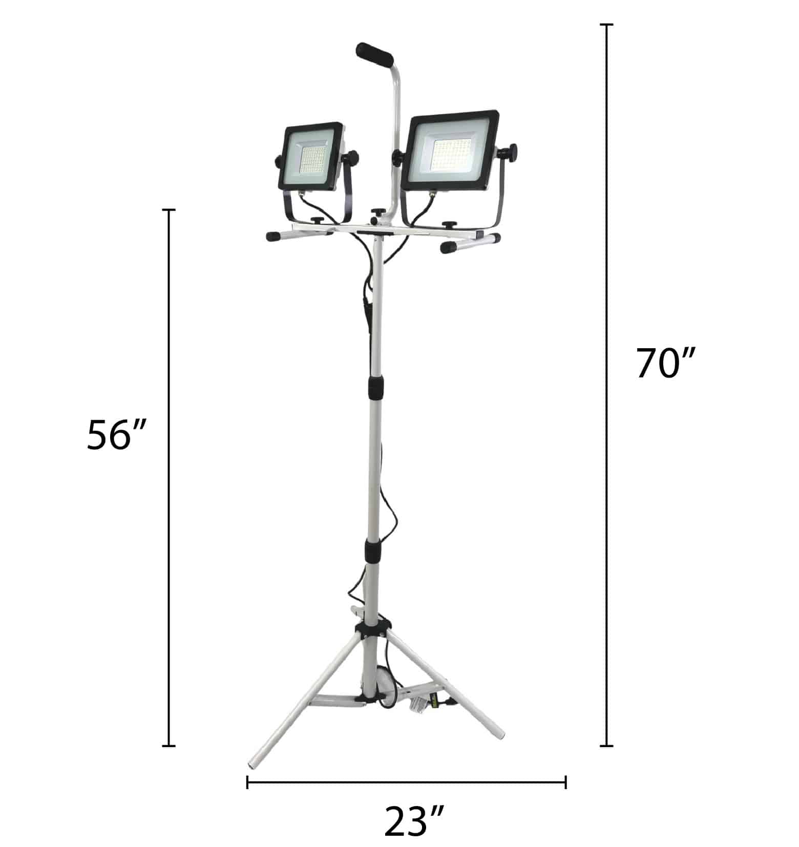 6' Twin LED 10000 Lumen Tripod Flood Light - LF168ST